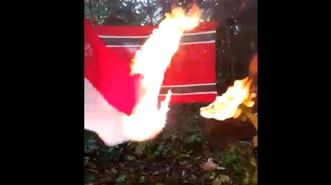 Video Viral Bendera Merah Putih Dibakar, Ada Poster: Bangsa Aceh Menolak HUT RI