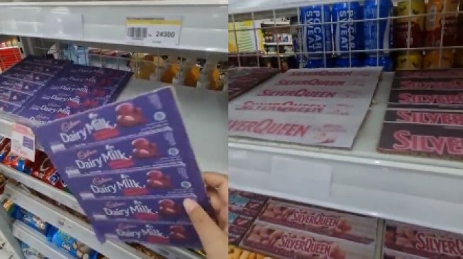 Diduga Gegara Emak-emak Pencuri Viral, Minimarket ini Ganti Cokelat di Rak Jadi Kardus, Warganet: Pinter!