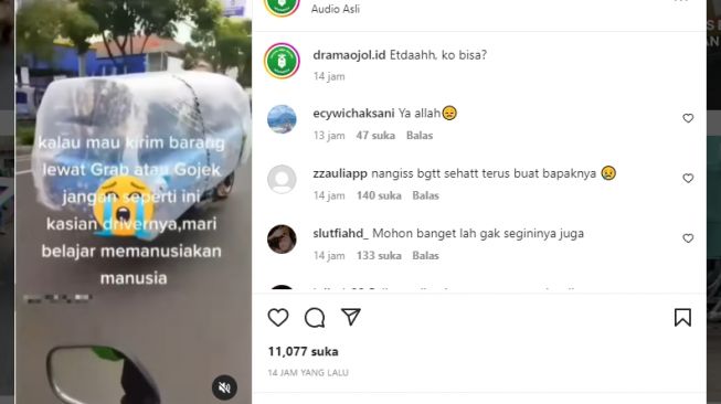 Driver Ojol Kirim Kasur Pakai Motor, Videonya Viral di Medsos, Warganet: Nangis Banget