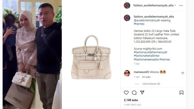 Datang ke Ulang Tahun Rafathar, Aurel Hermansyah Tenteng Tas Mungil Harga Rp1,2 Miliar