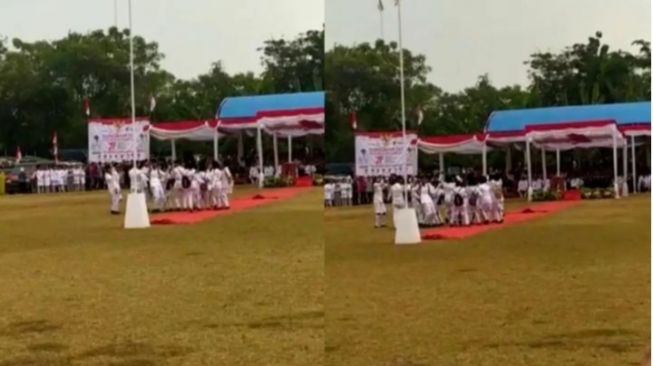 Heboh Aksi Joget Paskibra di Tengah Lapangan saat Upacara 17 Agustus!