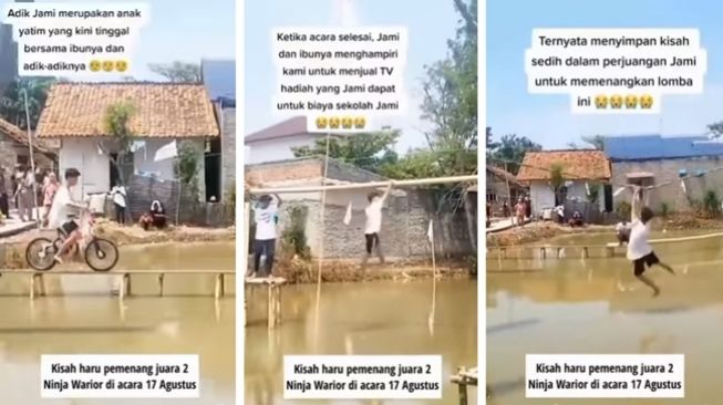 Viral Juara Ninja Warrior di HUT RI Jual TV Hadiah demi Biaya Sekolah, Beasiswa CFW Ramai Kena Sindir