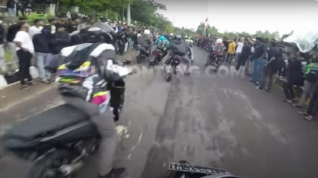 Ditengarai Ada Praktik Judi, Polantas Buru Pembalap Liar Fun Race di Bontang Lestari