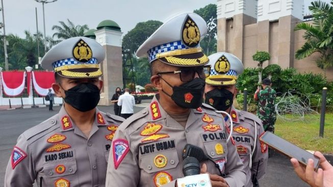 Direktur Lalu Lintas (Dirlantas) Polda Metro Jaya Kombes Latif Usman. [Antara/Fianda Sjofjan Rassat]