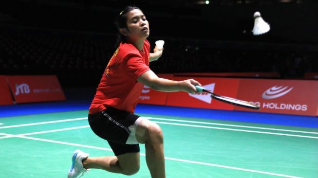 Gregoria Mariska Tunjung, tunggal putri Indonesia raih kemenangan di hari pertama Kejuaraan Dunia 2022 (PBSI, Twitter @INABadminton)