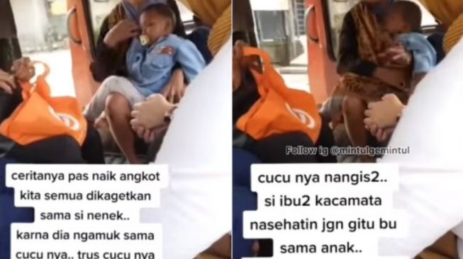 Dianggap Terlalu Kasar, Nenek Marahi Cucu di Angkot Sampai Ditegur Penumpang Lain, Ternyata Ada Kisah Pilu di Baliknya