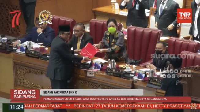 Didoakan Anggota DPR jadi Presiden RI saat Rapat Paripurna, Puan Ketawa Ngakak