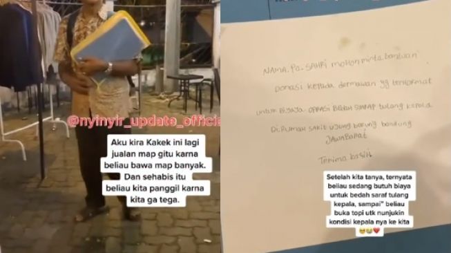 Kakek Ini Keliling Jalan Sendirian sambil Bawa Map, Isinya Bikin Terharu