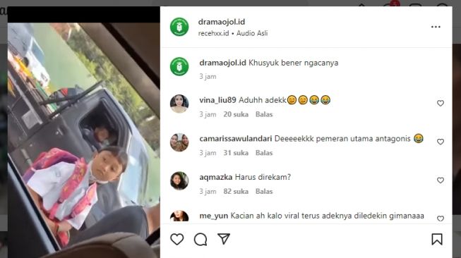 Direkam, Bocah SD Ini Asik Ngaca di Kaca Mobil, Warganet Kesal: Harus Direkam?