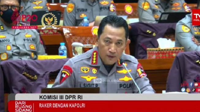 Rapat Dengar Pendapat Bersama Komisi III DPR RI, Kapolri Ungkap Soal Motif Pembunuhan Brigadir J