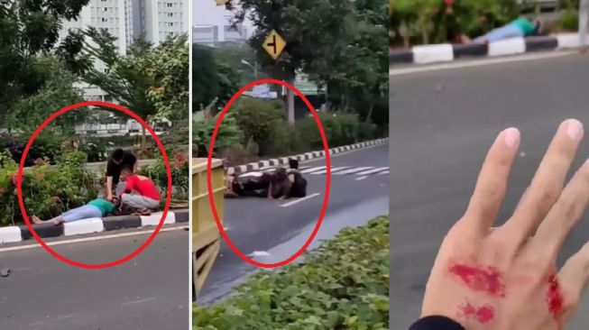 Geger Video Pengendara Motor Bergelimpangan di Jalan, Ternyata Akibat Polisi Tidur 'Tak Kasat Mata'