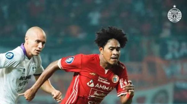Pemain Persija Jakarta, Braif Fatari dalam laga pekan keenam Liga 1 2022/2023 antara Persija Jakarta vs Persita Tangerang di Stadion Patriot Candrabhaga, Bekasi, Rabu (24/8/2022). [Instagram/@persija]