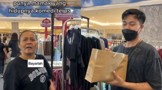 Viral Emak-Emak Tak Mau Keluarkan Uang untuk Bayar Belanjaan, Ending Jadi Puncak Komedi Gegara Dompetnya