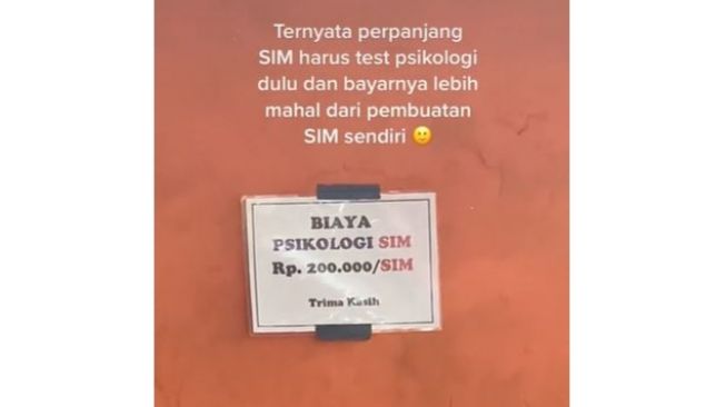 Viral Video Warga Perpanjang SIM Malah Kena Biaya Tes Psikologi Rp 200 Ribu