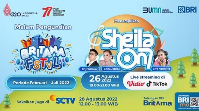 BRI Undi Hadiah BritAma FSTVL Periode Keempat 2022 Bersama Sheila On 7 dan Ziva Magnolia Live dari Sarinah