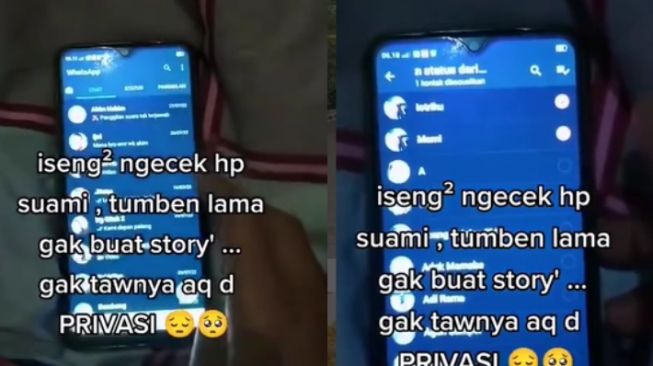 Iseng Cek HP Suami, Istrinya Baru Tahu Disembunyikan dari WhatsApp Story