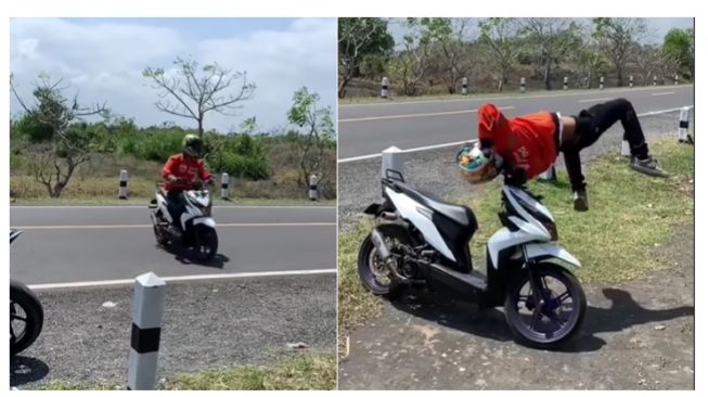 Aksi Ojol saat Turun dari Motornya Bikin Publik Geleng-Geleng Kepala: Itu Percobaan ke Berapa?