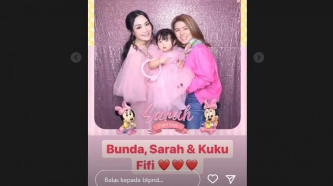 Momen Ultah Baby Sarah Anak Ahok (Instagram/@btpnd)