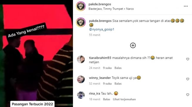 Unggahan soal Fuji dan Thariq Halilintar [Instagram/@@pakde.brengos]