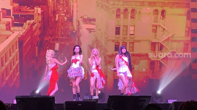 Konser (G)I-DLE di Jakarta pada Sabtu (27/8/2022) [Suara.com/Rena Pangesti]