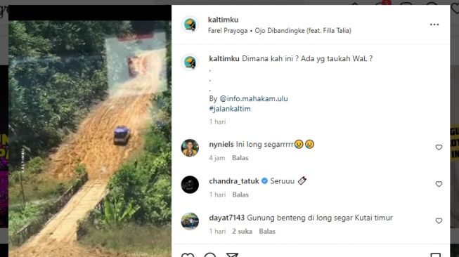 Nekad, Mobil Ini Naiki Jalan Tanjakan Berlumpur di Kutim, Warganet: Seru