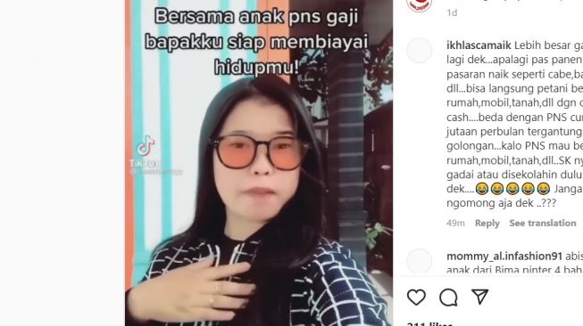 Ngaku Bangga Jadi Anak PNS dan Redahkan Petani, Wanita Ini Dirujak Warganet: SK Aja Masih Digadai