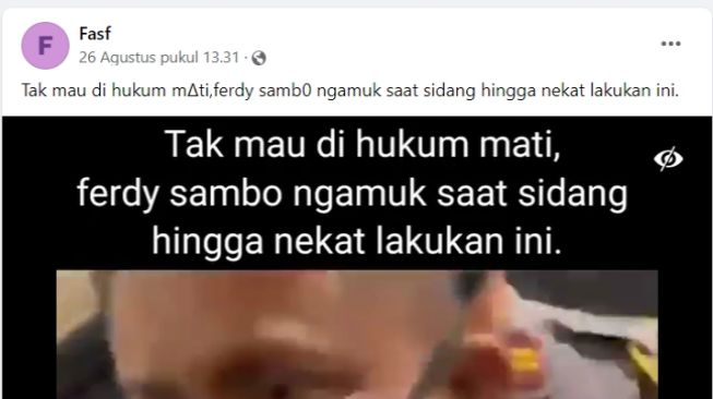 CEK FAKTA: Benarkah Video Ferdy Sambo Ngamuk saat di Persidangan Gegara Tak Mau Dihukum Mati?