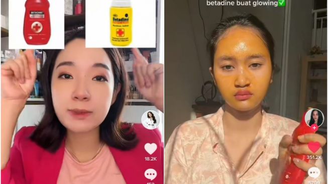 Viral Seleb TikTok Atasi Jerawat Pakai Betadine, Begini Tanggapan Dokter