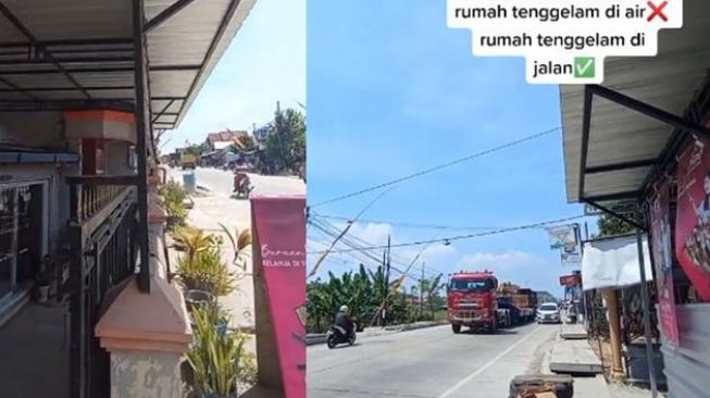 Begini nasib punya rumah di pinggir jalan (TikTok)