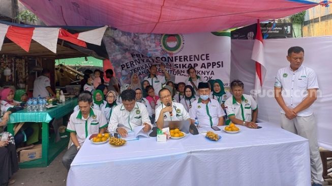 Asosiasi Pedagang Pasar Seluruh Indonesia (APSSI). (Suara.com/Fadil)