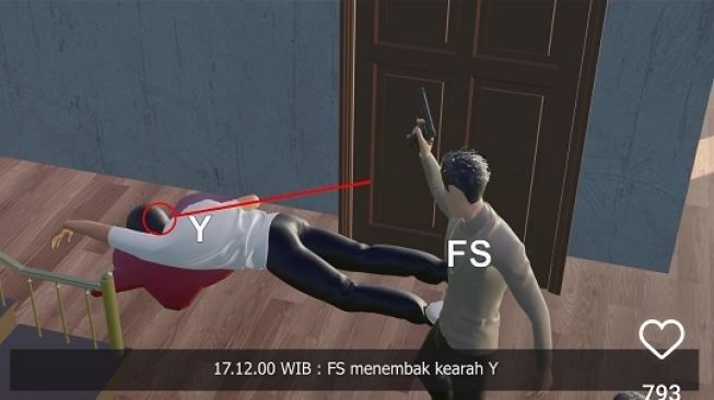 Video Animasi: Detik-detik Ferdy Sambo Tembak Kepala Belakang Brigadir J yang Sudah Tak Berdaya