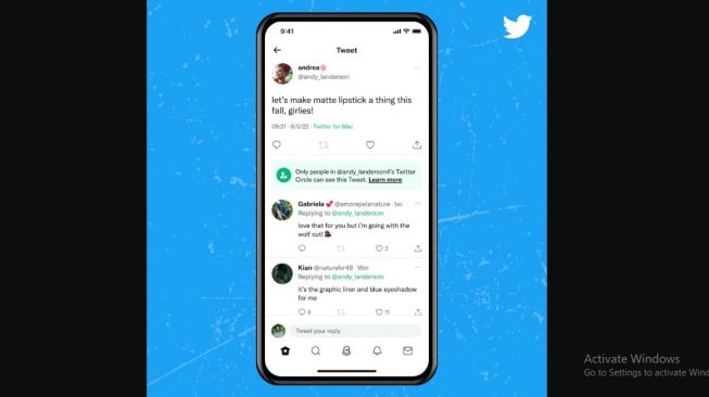 Fitur baru, Twitter Circle. [Twitter]