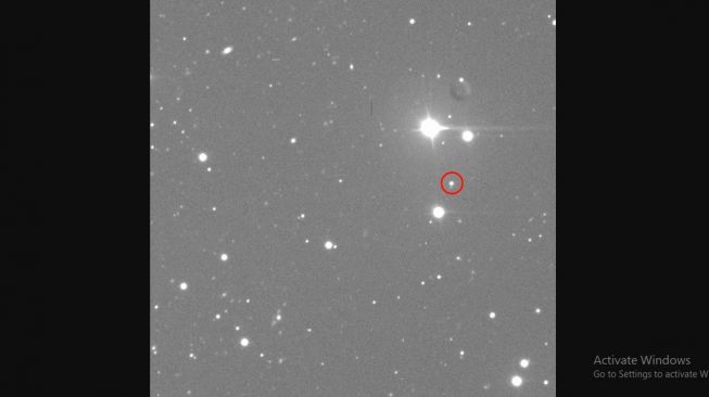 Posisi asteroid yang menjadi sasaran DART milik NASA. [NASA]