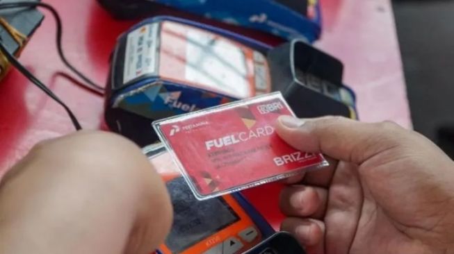 Fuel card Pertamina untuk membeli BBM bersubsidi. [ANTARA]
