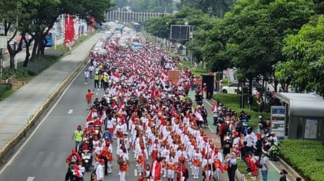 Meccaya Kolaborasi dengan Sinergi Indonesia Maju Gelar Acara 77 Parade Rakyat Merah Putih