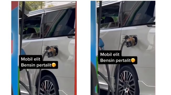Viral Mobil Mewah Diduga Isi BBM Bersubsidi di SPBU Jadi Sorotan, Publik: Kendaraan Elit Tapi Mental Pertalite