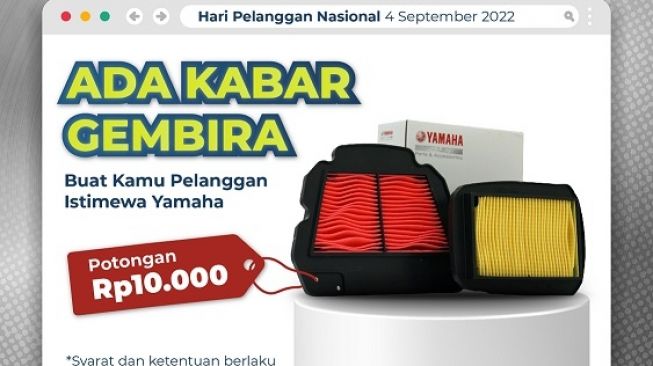 Contoh filter udara untuk sepeda motor [PT YIMM].