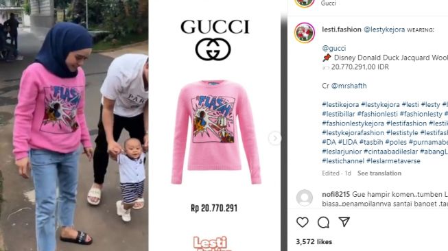  Outfit Mewah Lesti Kejora saat Momong Baby Leslar (Instagram/lesti.fashion)