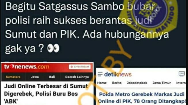 CEK FAKTA: Benarkah Kasus Ferdy Sambo Terkait Pengakuan Bandar Narkoba Suap Polisi Rp 90 M?