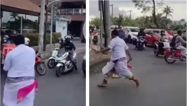 Polisi Ungkap Kronologi Pria yang Ngamuk Tusuk Pengendara di Bali,  Ternyata Sempat Ancam Warga Yang Melintas