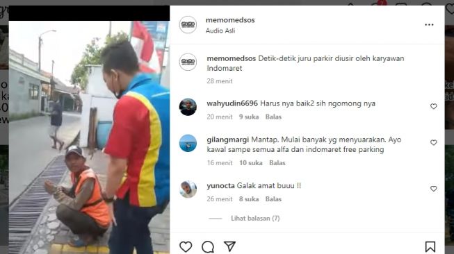 Tukang Parkir di Indomaret Diusir Pemilik Lahan, Warganet: Sebenarnya Kasian, Tapi Ya Sudahlah