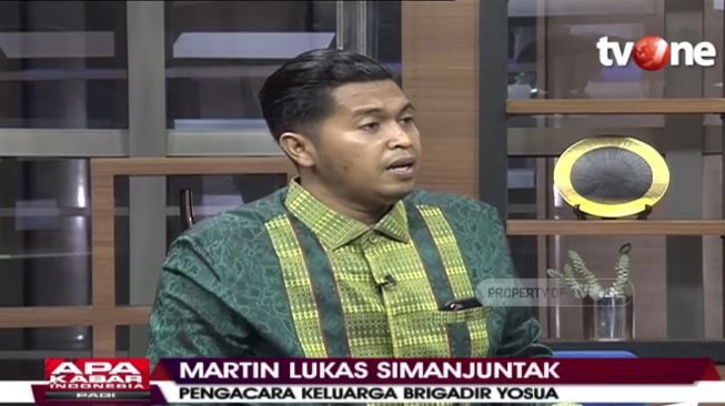 Martin Lukas Simanjuntak berdialog mengenai tidak ditahannya Putri Candrawathi  (YouTube/ tvOneNews)