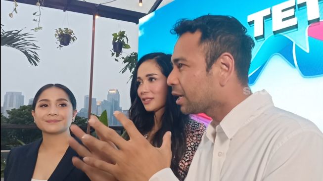 Raffi Ahmad dan Nagita Slavina ditemui di Senayan Park, Jakarta Pusat pada Jumat (2/9/2022) [Suara,com/Rena Pangesti]