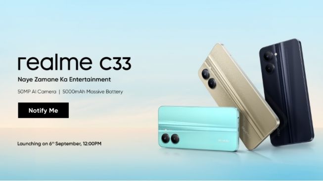 Realme C33 Akan Meluncur 6 September, Terungkap Desain dan Spesifikasi