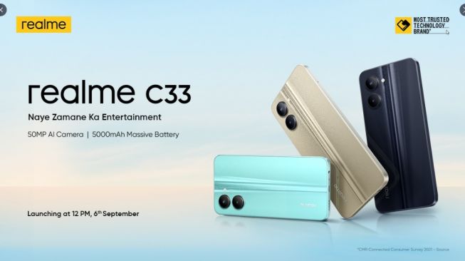 Bocoran Realme C33. [Twitter]