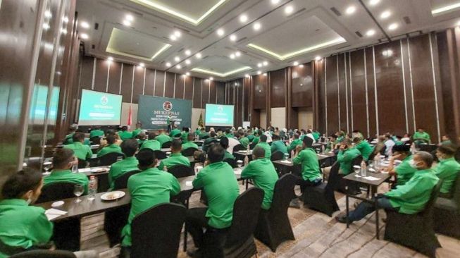 Musyawarah Kerja Nasional PPP di Serang, Banten, Minggu (4/9/2022). [ANTARA/HO-Humas Mukernas]