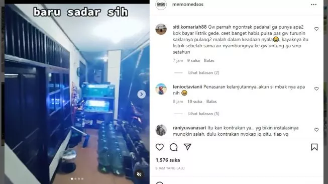 Tangkapan layar video. [Instagram/@memomedsos]