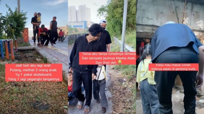 Kisah Pilu Kakak Adik Hidup Berdua di Kolong Tol, Ditinggal oleh Orangtua