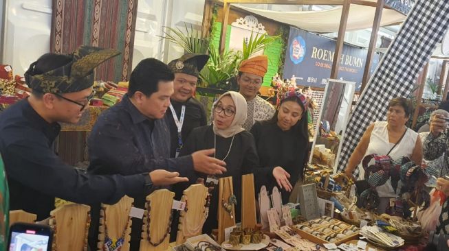 Erick Thohir Semangati UMKM Binaan Pertamina di Tong Tong Fair Belanda