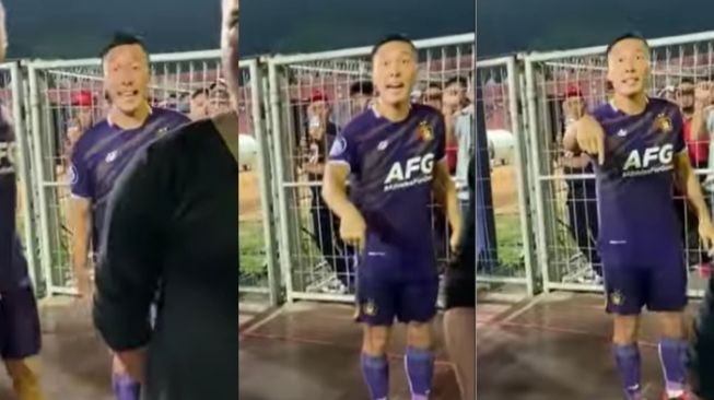 Siapakah Arthur Irawan? pemain Persik Kediri yang ngamuk saat diteriaki out oleh penonton. [instagran]